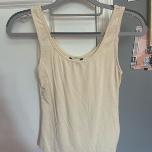 cream tank top; shein: size xs